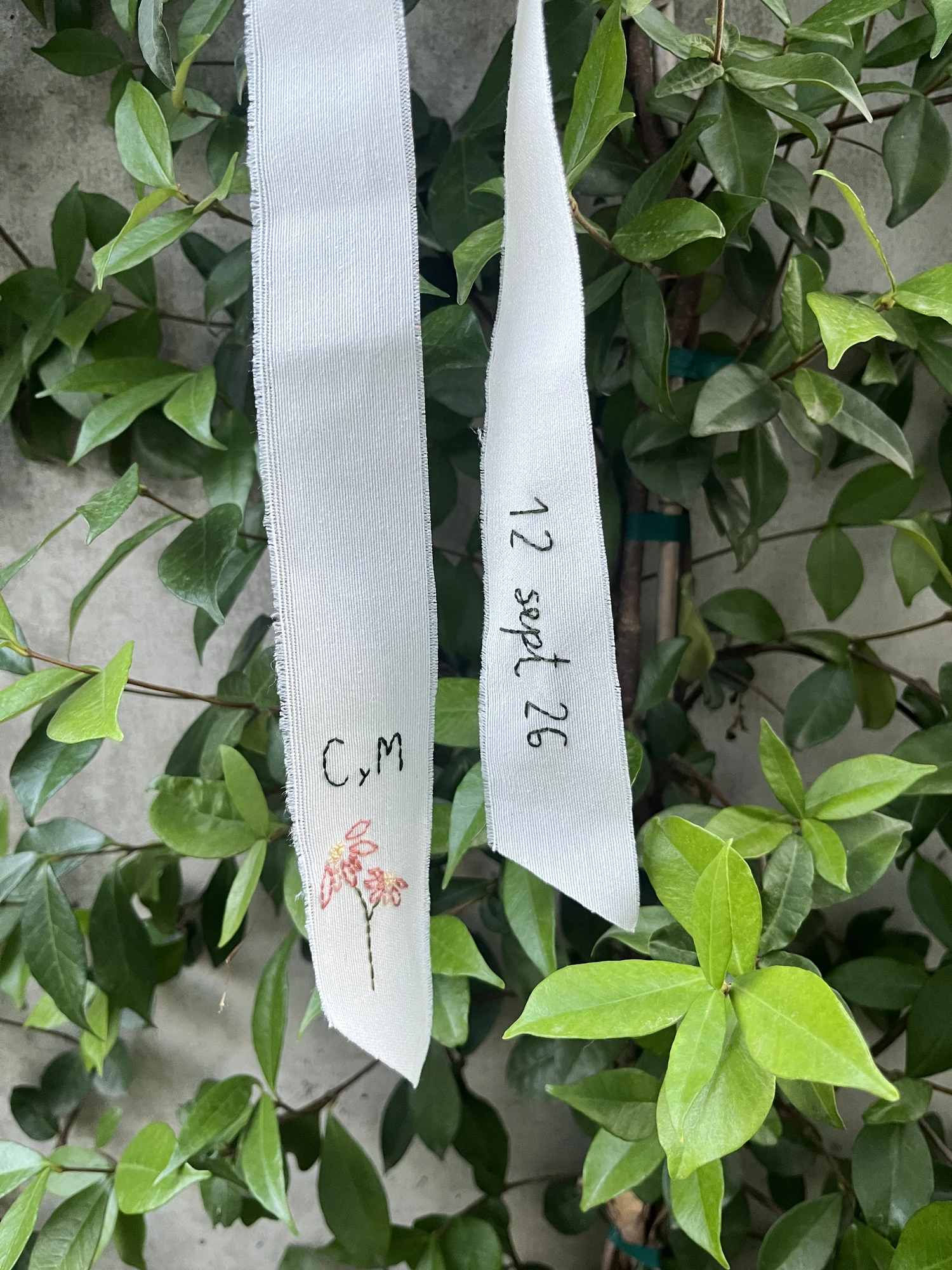 Cinta de ramo bordada — Gali Studio
